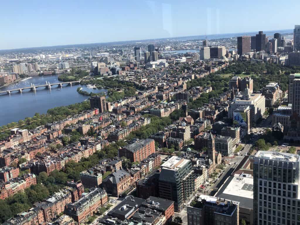 Boston desde el mirador más alto Boston desde el mirador más alto