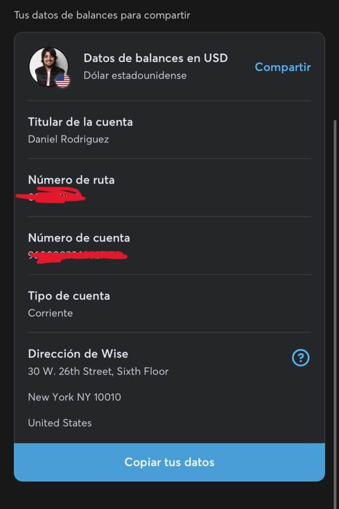 Mi cuenta en Wise Mi cuenta en Wise