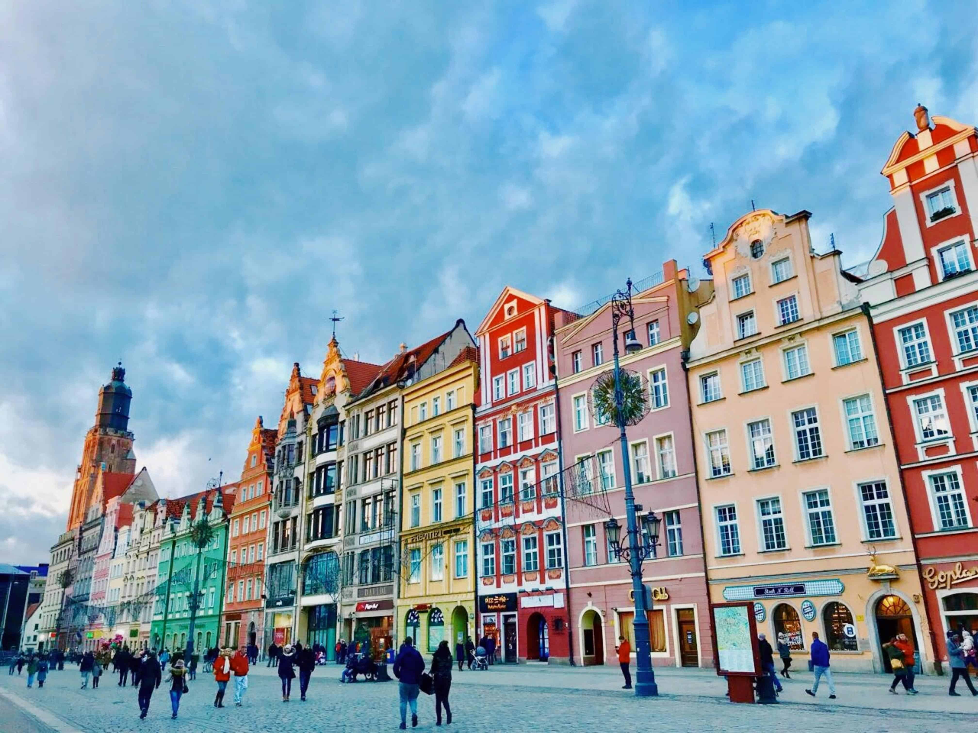 Fachadas tradicionales en el centro de Breslavia, Polonia. (Foto: Reiseuhu)