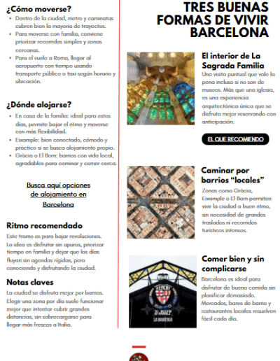 Guía por ciudad — Barcelona
