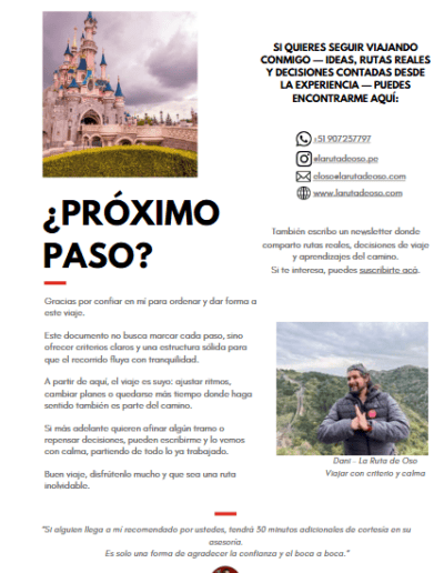 Cierre del documento — Próximos pasos